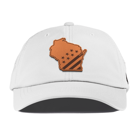 Wisconsin 30 Performance Dad Hat White