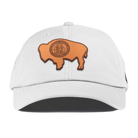 Wyoming 44 Performance Dad Hat White