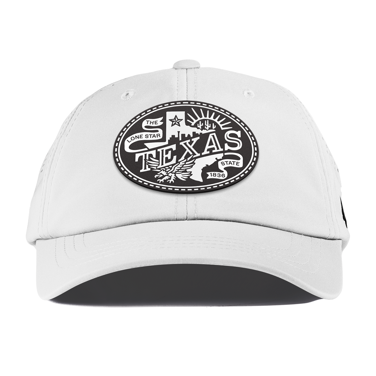 Texas Traveler Performance Dad Hat White