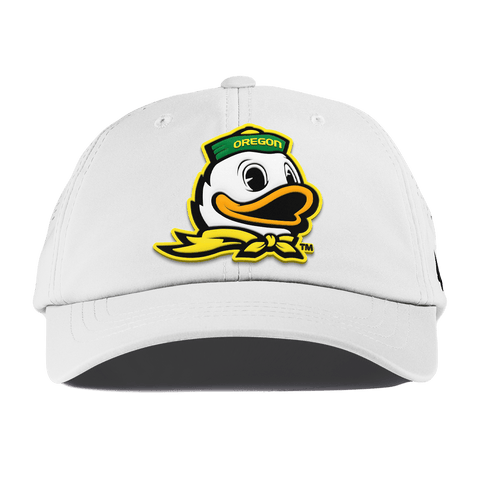 University of Oregon "The Duck" Performance Dad Hat White