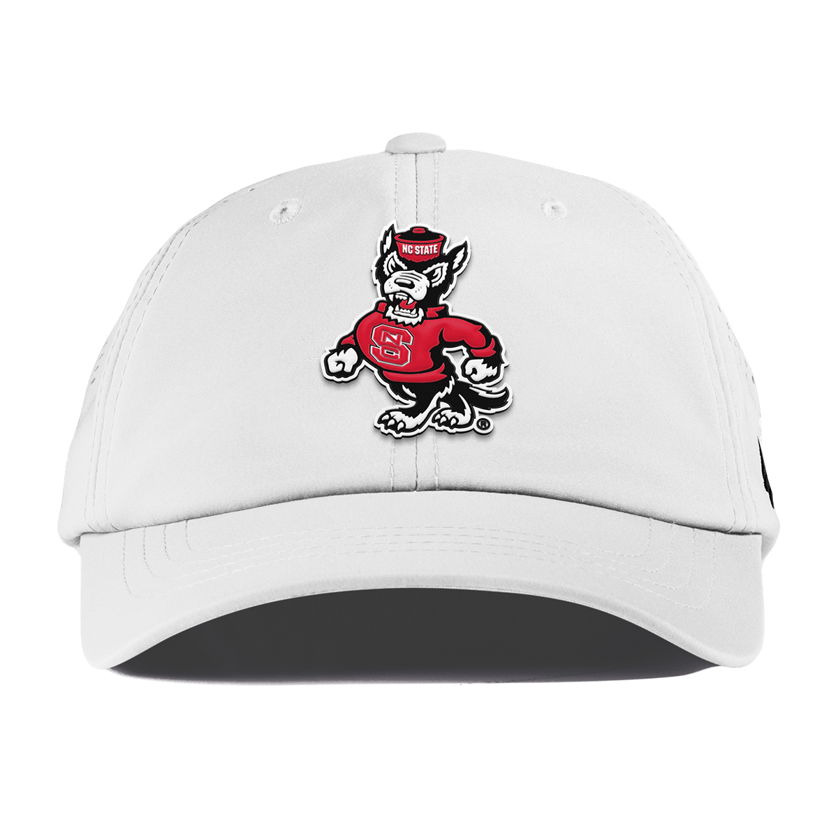 North Carolina State "Tuffy The Wolf" Performance Dad Hat White