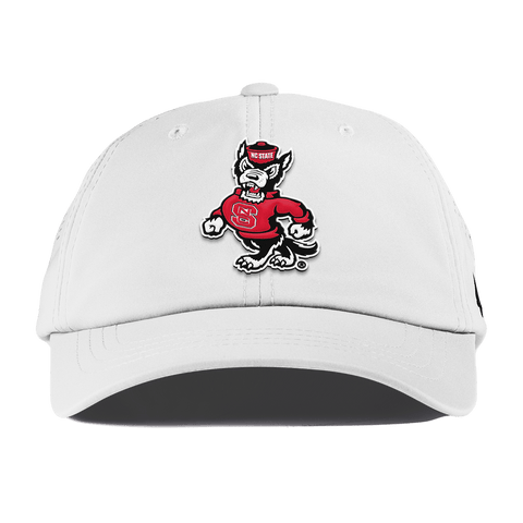 North Carolina State "Tuffy The Wolf" Performance Dad Hat White