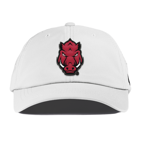 University of Arkansas "Tusk" Performance Dad Hat White
