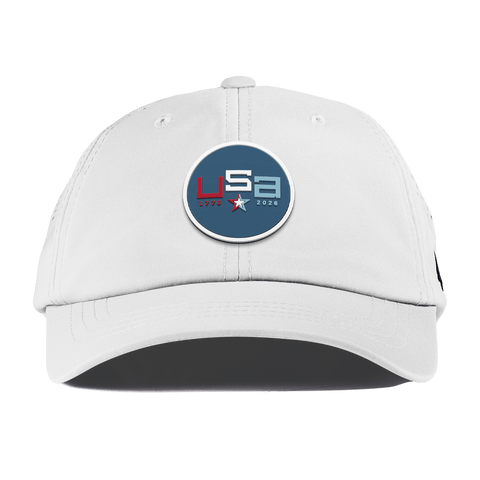 USA 250 Performance Dad Hat White