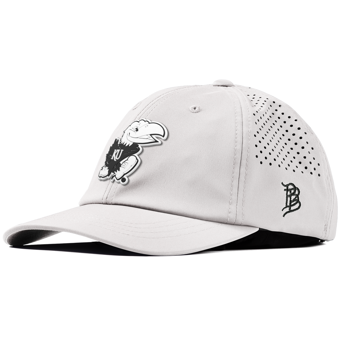 University of Kansas "Vintage Jayhawk" Performance Dad Hat White