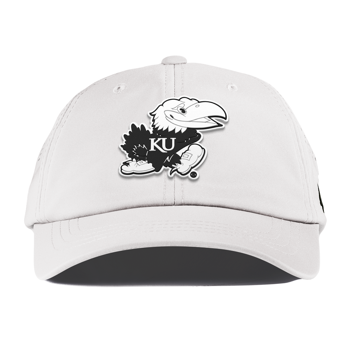 University of Kansas "Vintage Jayhawk" Performance Dad Hat White