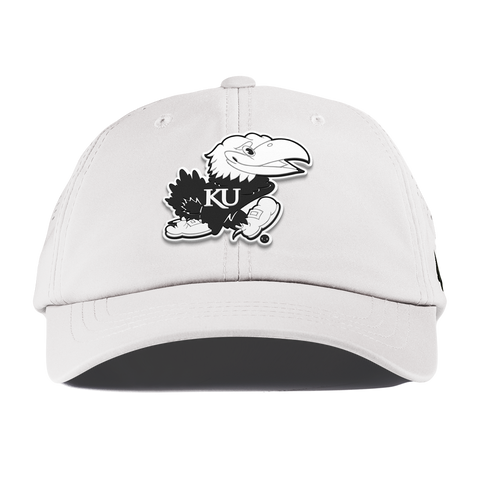 University of Kansas "Vintage Jayhawk" Performance Dad Hat White