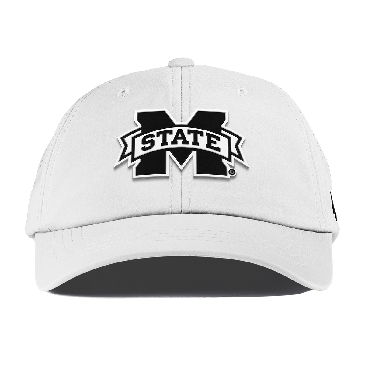 Mississippi State University "Vintage Miss State Team Logo" Performance Dad Hat White