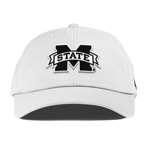Mississippi State University "Vintage Miss State Team Logo" Performance Dad Hat White