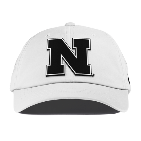 University of Nebraska "Vintage Nebraska Team Logo" Performance Dad Hat White 