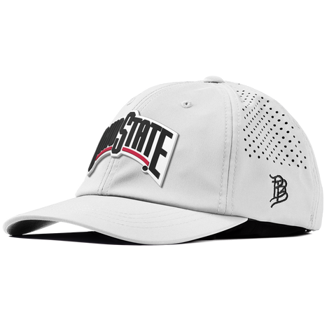 Ohio State University "Vintage Ohio State Block" Performance Dad Hat White
