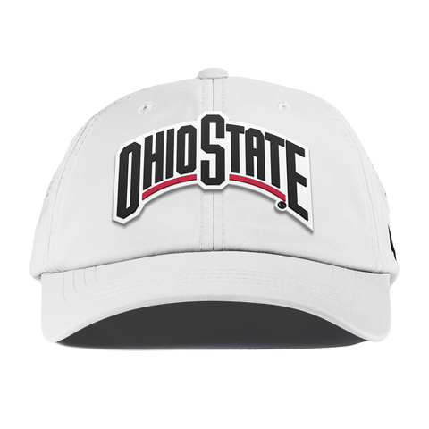 Ohio State University "Vintage Ohio State Block" Performance Dad Hat White