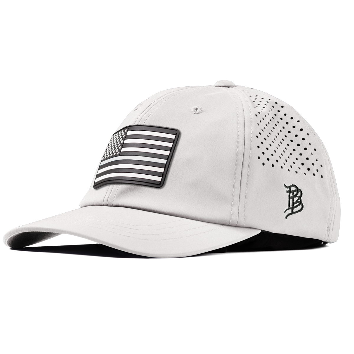 Vintage Old Glory Performance Dad Hat White
