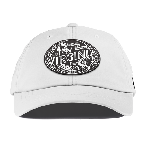 Virginia Traveler Performance Dad Hat White