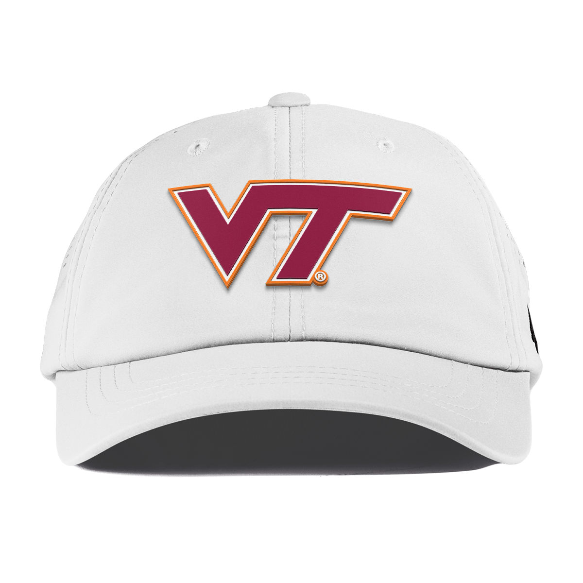 Virginia Tech University "Virginia Tech Team Logo" Performance Dad Hat White