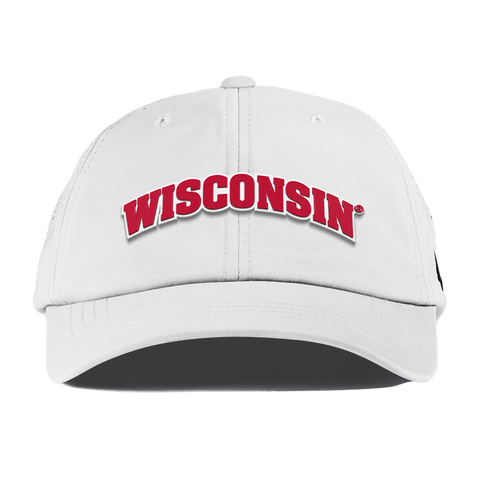 University of Wisconsin "Wisconsin Block" Performance Dad Hat White
