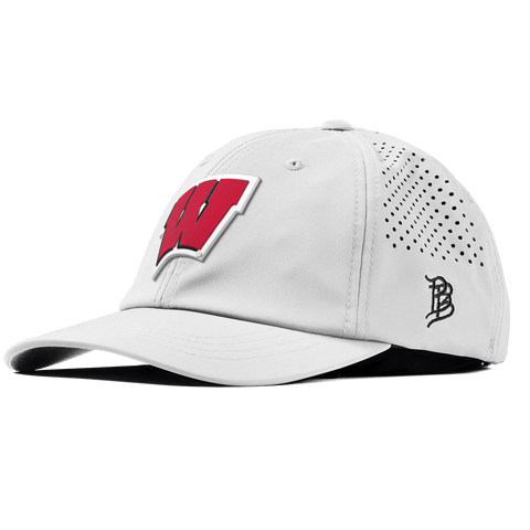 University of Wisconsin "Wisconsin Team Logo" Performance Dad Hat White