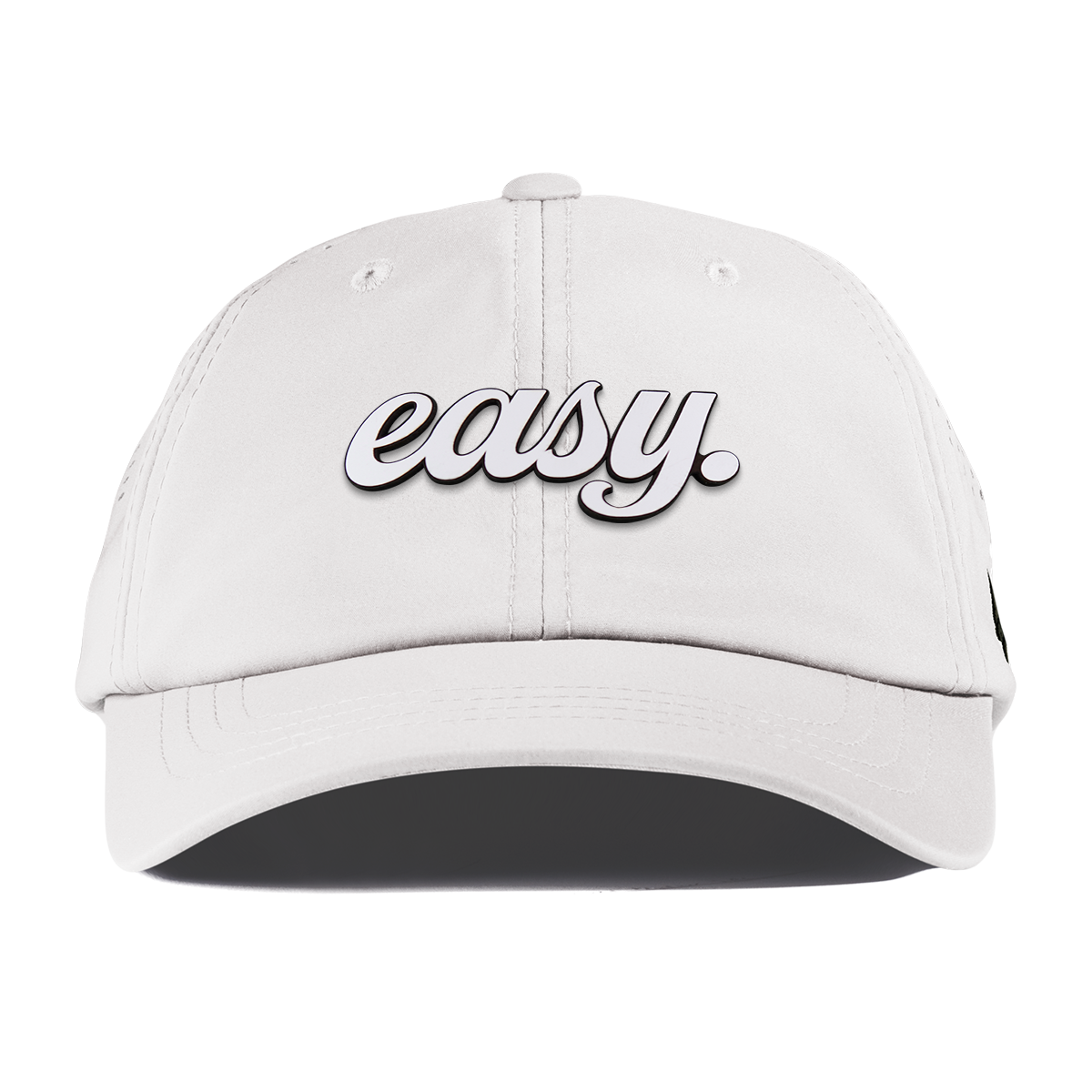Easy Script Performance Dad Hat White