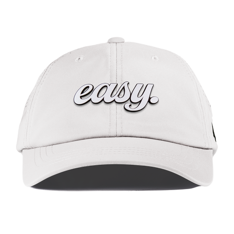 Easy Script Performance Dad Hat White