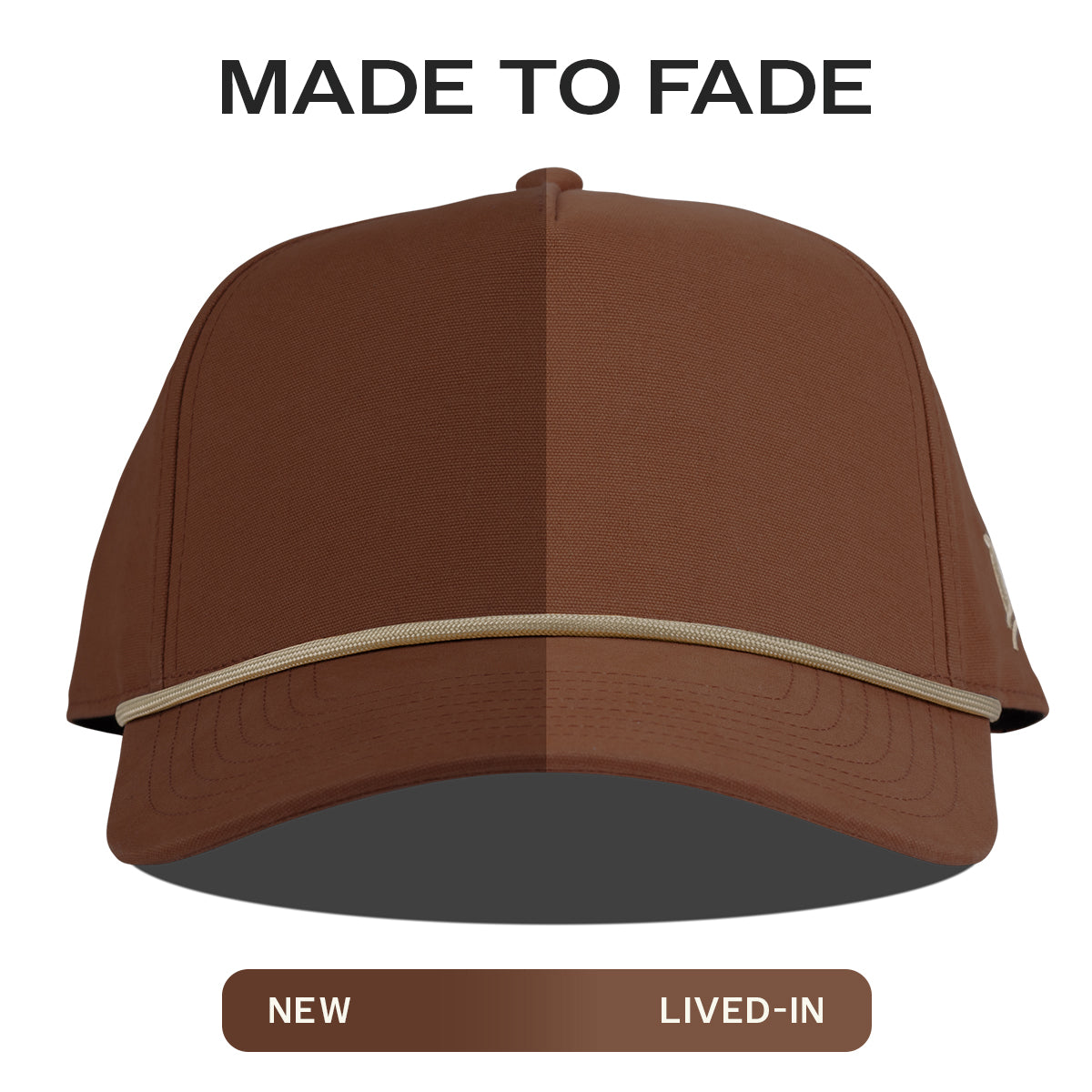 Bare Canvas 5 Panel Rope Rust