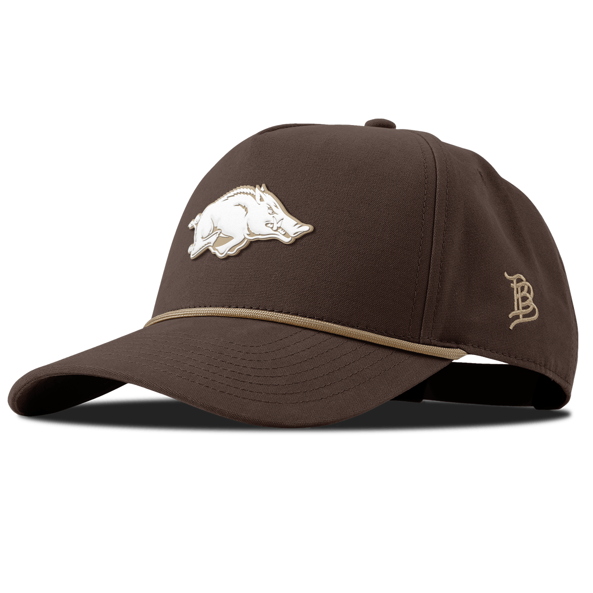 University of Arkansas "Arkansas Desert Series" Curved Canvas 5 Panel Rope Vintage Brown