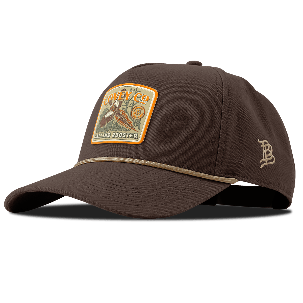 Covey Co Curved Canvas 5 Panel Rope Vintage Brown
