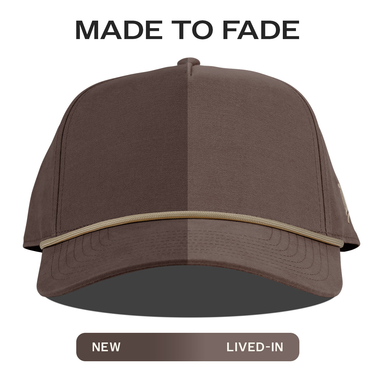Bare Canvas 5 Panel Rope Vintage Brown