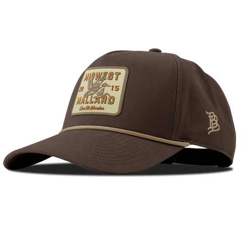 Midwest Mallard Curved Canvas 5 Panel Rope Vintage Brown