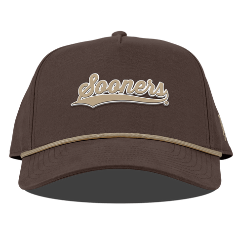 University of Oklahoma "Oklahoma Desert Series" Curved Canvas 5 Panel Rope Vintage Brown