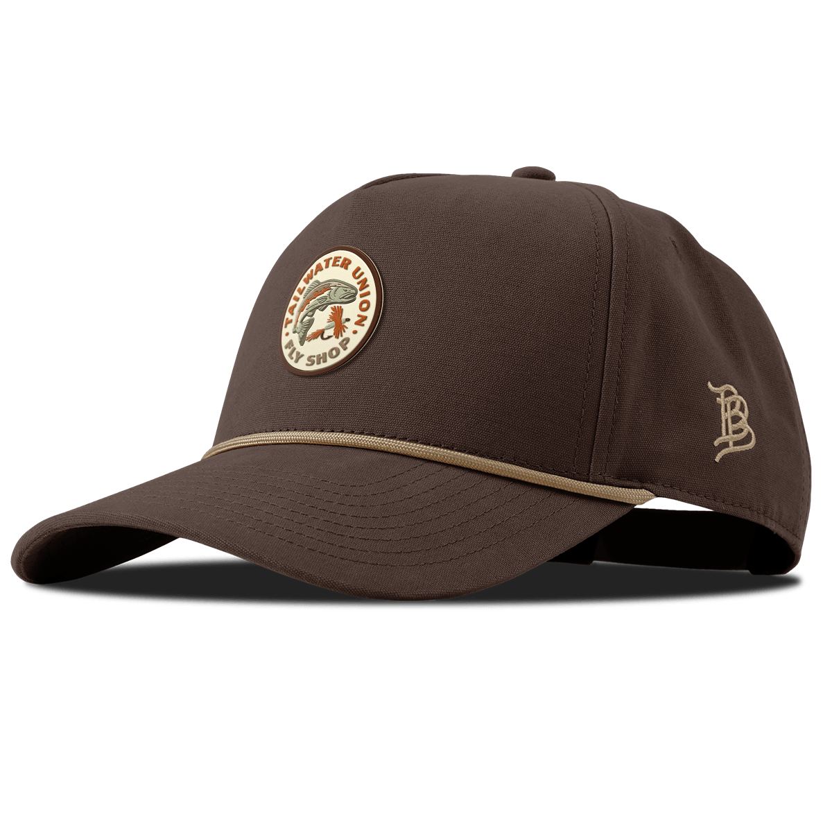 Tailwater Union Curved Canvas 5 Panel Rope Vintage Brown