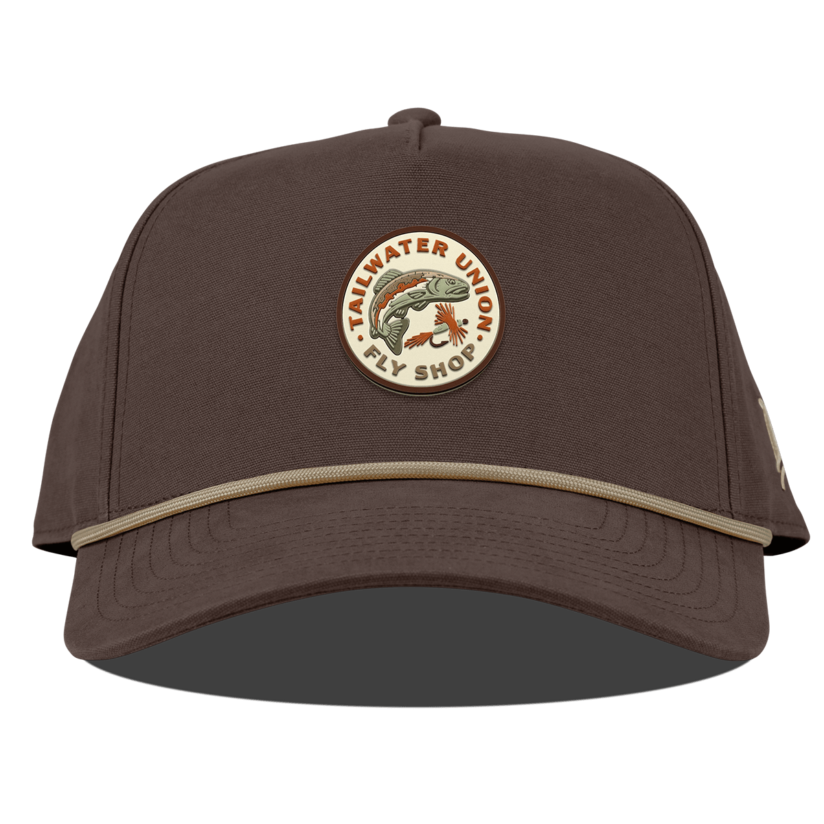 Tailwater Union Curved Canvas 5 Panel Rope Vintage Brown