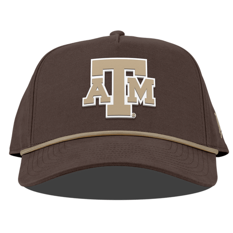 Texas A&M University "Texas A&M Desert Series" Curved Canvas 5 Panel Rope Vintage Brown