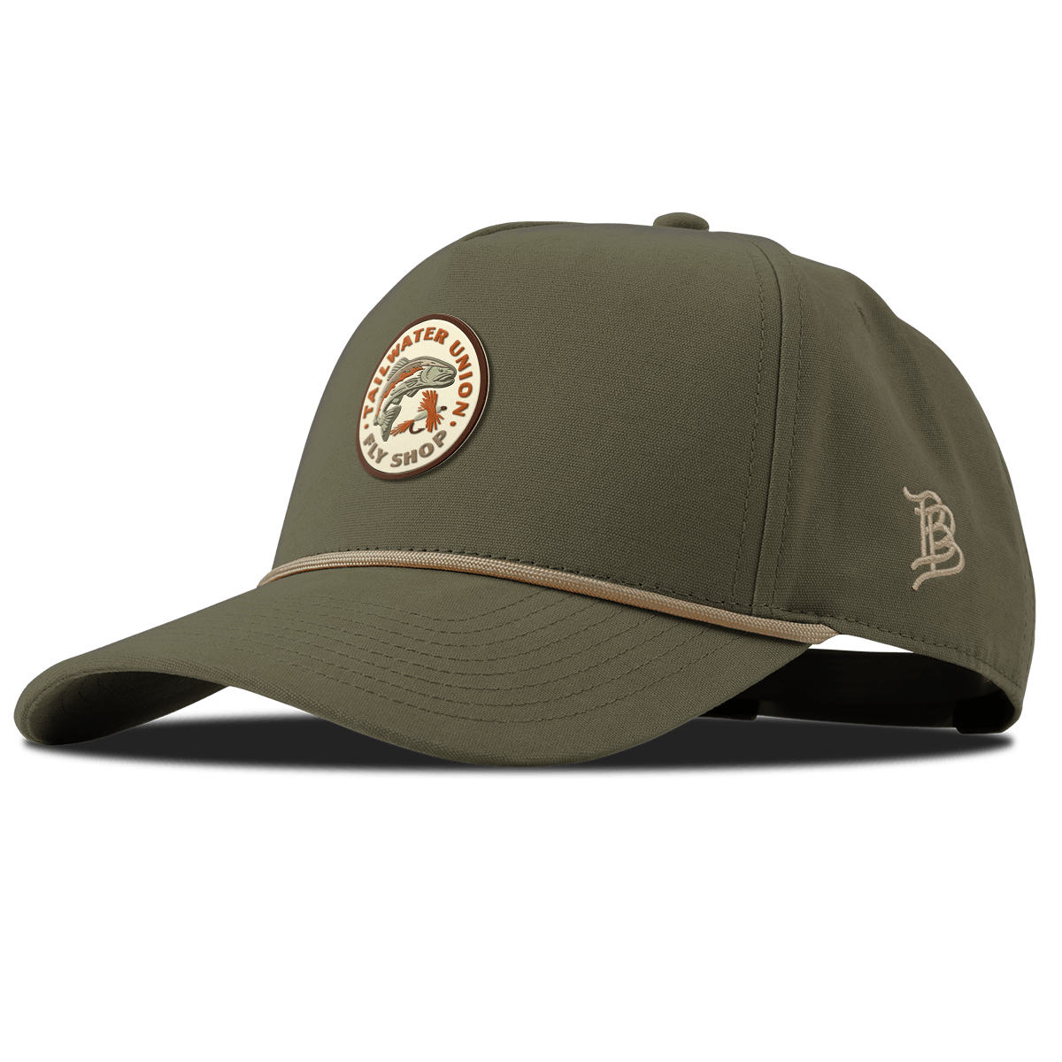 Tailwater Union Curved Canvas 5 Panel Rope Vintage Loden