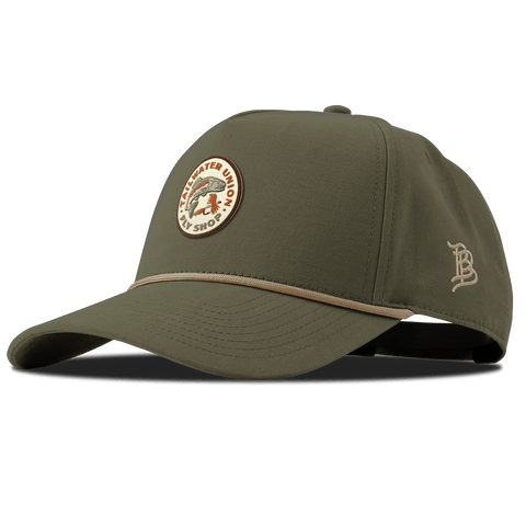 Tailwater Union Curved Canvas 5 Panel Rope Vintage Loden