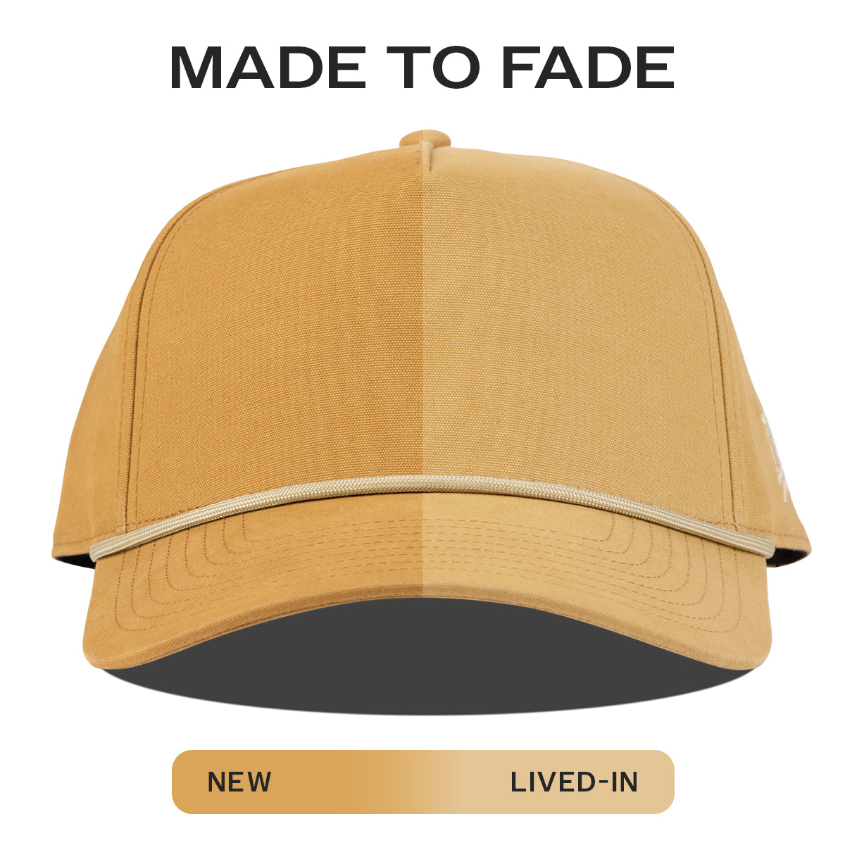 Bare Canvas 5 Panel Rope Wheat