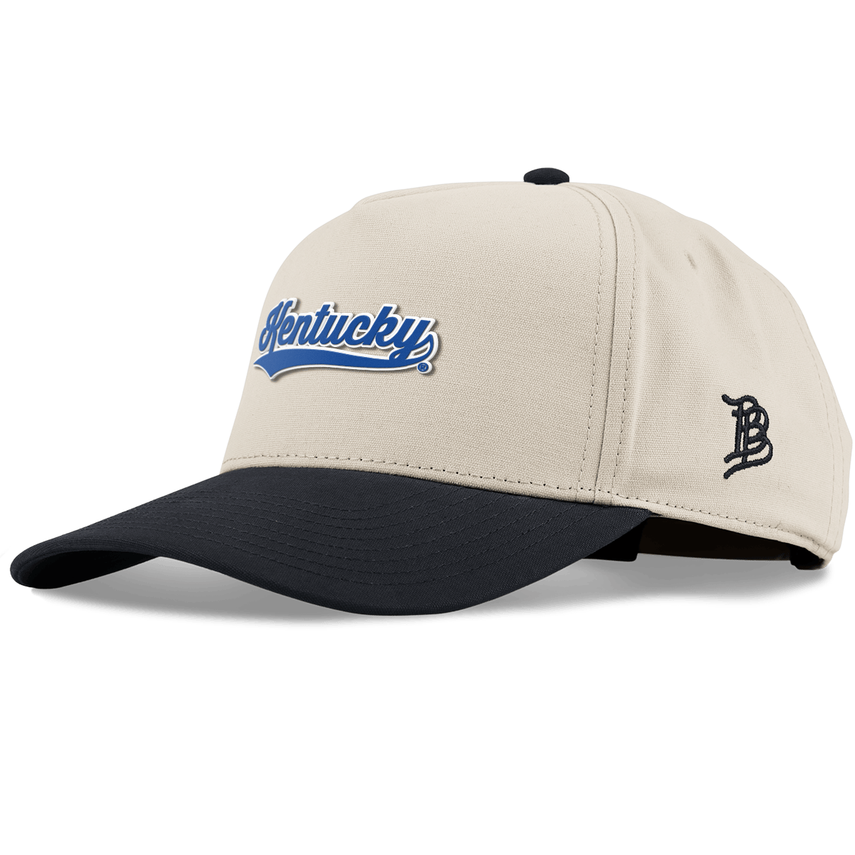 University of Kentucky "Kentucky Script" Curved 5 Panel Canvas Beige/Vintage Black