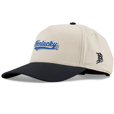 University of Kentucky "Kentucky Script" Curved 5 Panel Canvas Beige/Vintage Black