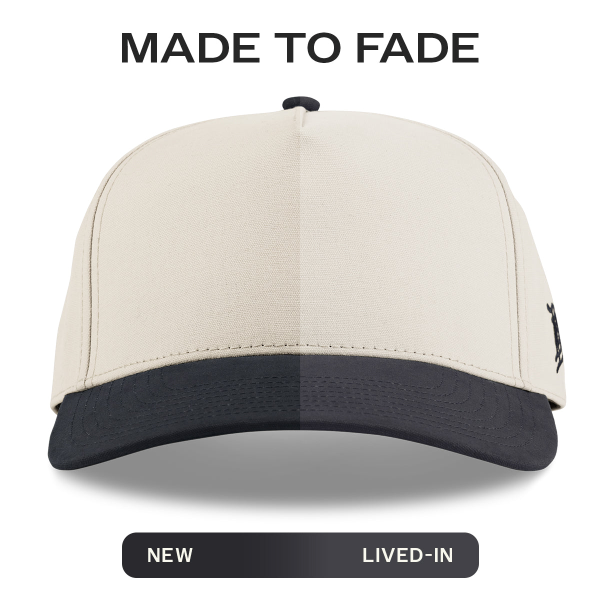 Bare Curved 5 Panel Canvas Beige/Vintage Black