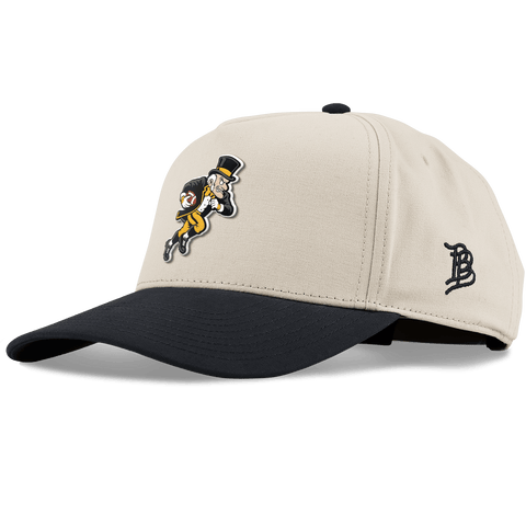 Wake Forest University "Rushing Deacon" Curved 5 Panel Canvas Beige/Vintage Black