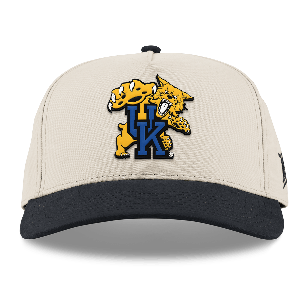 University of Kentucky "The Wildcat" Curved 5 Panel Canvas Beige/Vintage Black