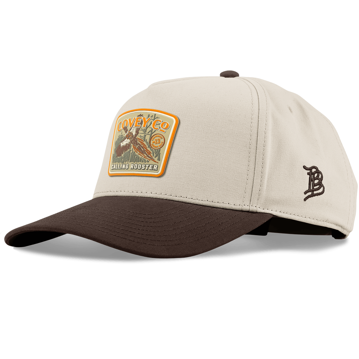 Covey Co Curved 5 Panel Canvas Beige/Vintage Brown