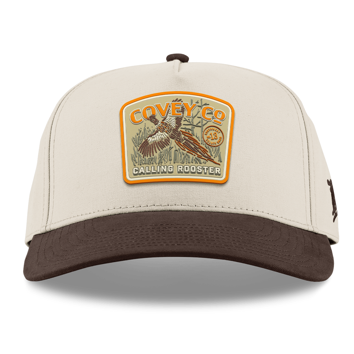 Covey Co Curved 5 Panel Canvas Beige/Vintage Brown