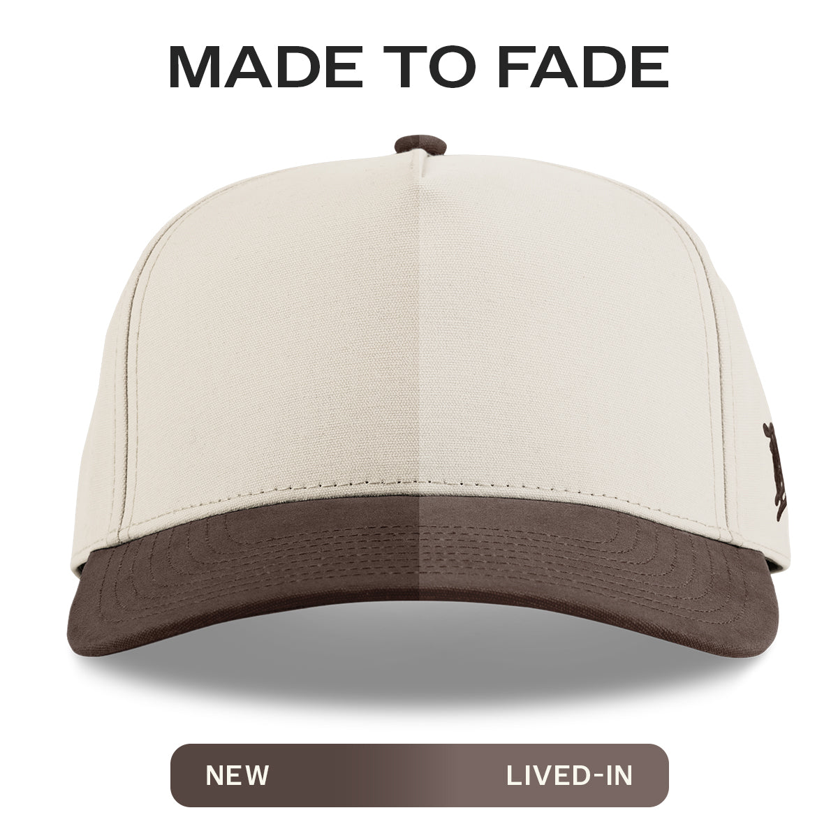 Bare Curved 5 Panel Canvas Beige/Vintage Brown