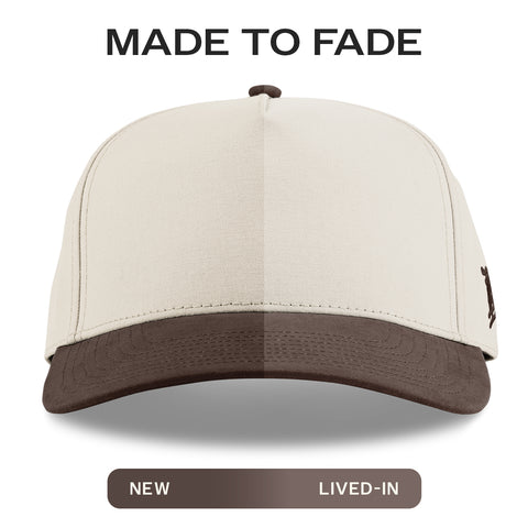 Bare Curved 5 Panel Canvas Beige/Vintage Brown