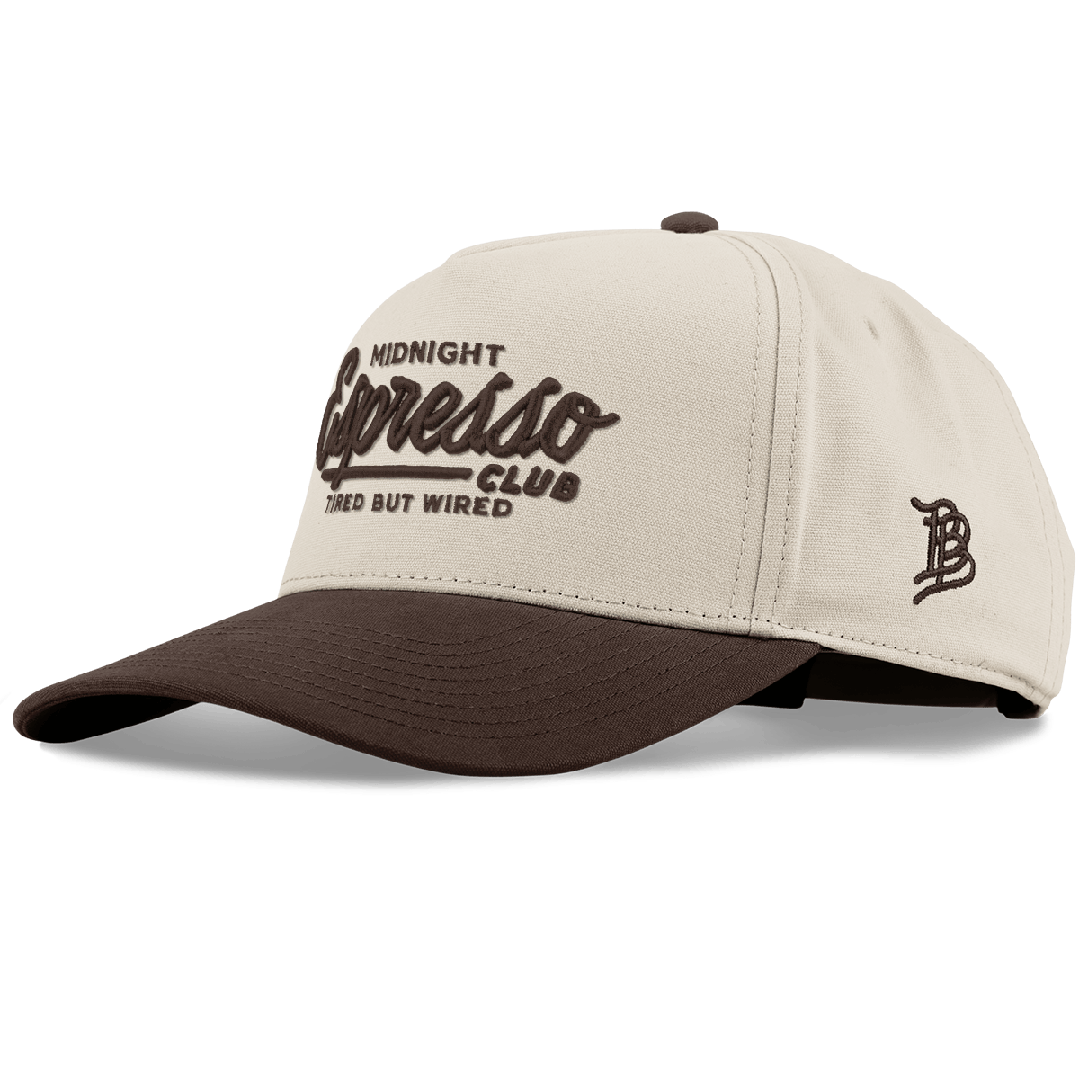 Midnight Espresso Club Curved 5 Panel Canvas Beige/Vintage Brown