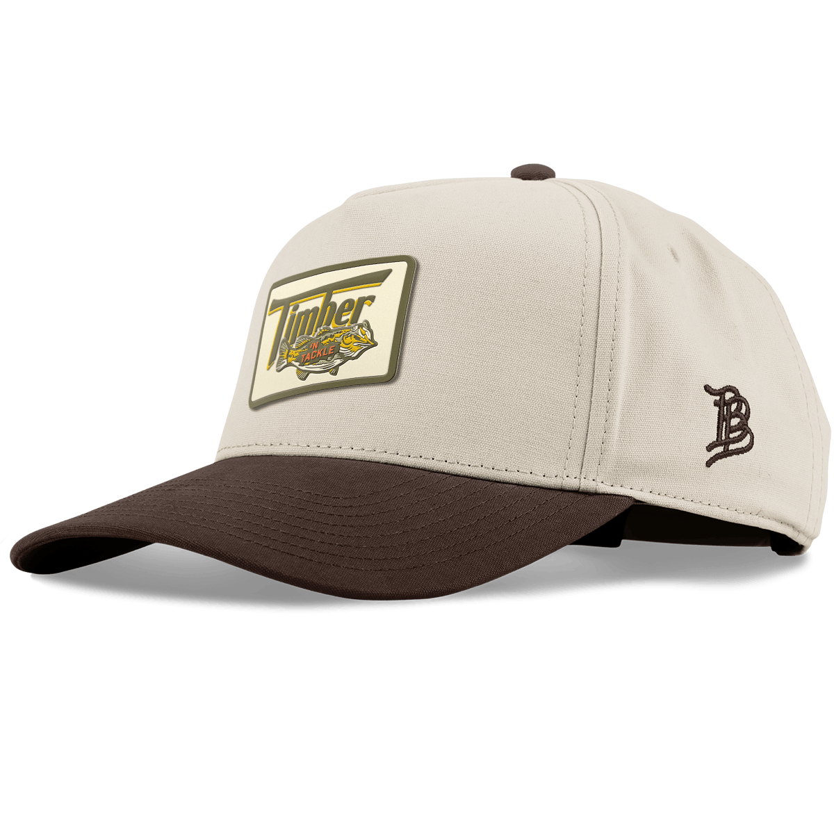 Timber 'N Tackle Curved 5 Panel Canvas Beige/Vintage Brown