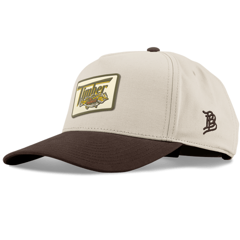 Timber 'N Tackle Curved 5 Panel Canvas Beige/Vintage Brown