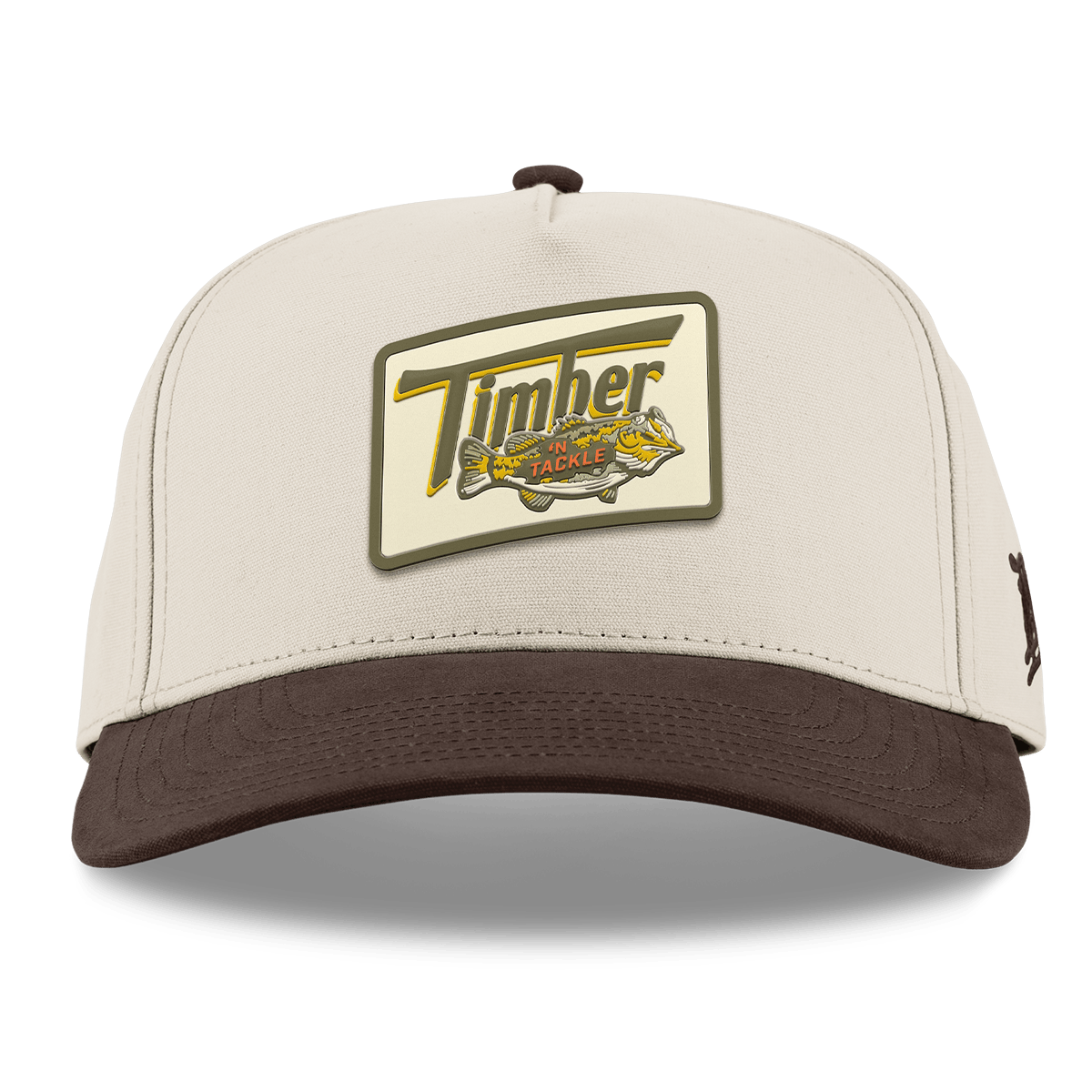 Timber 'N Tackle Curved 5 Panel Canvas Beige/Vintage Brown