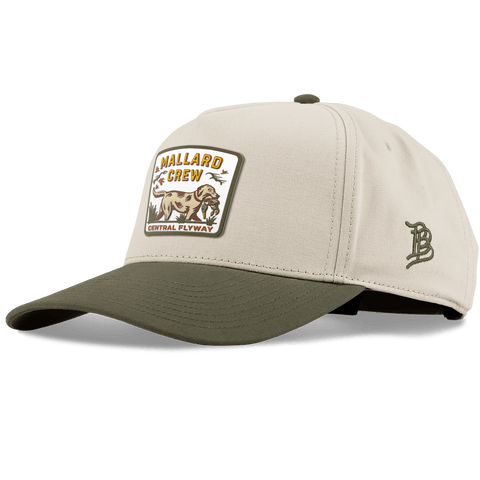 Mallard Crew Curved 5 Panel Canvas Beige/Vintage Loden