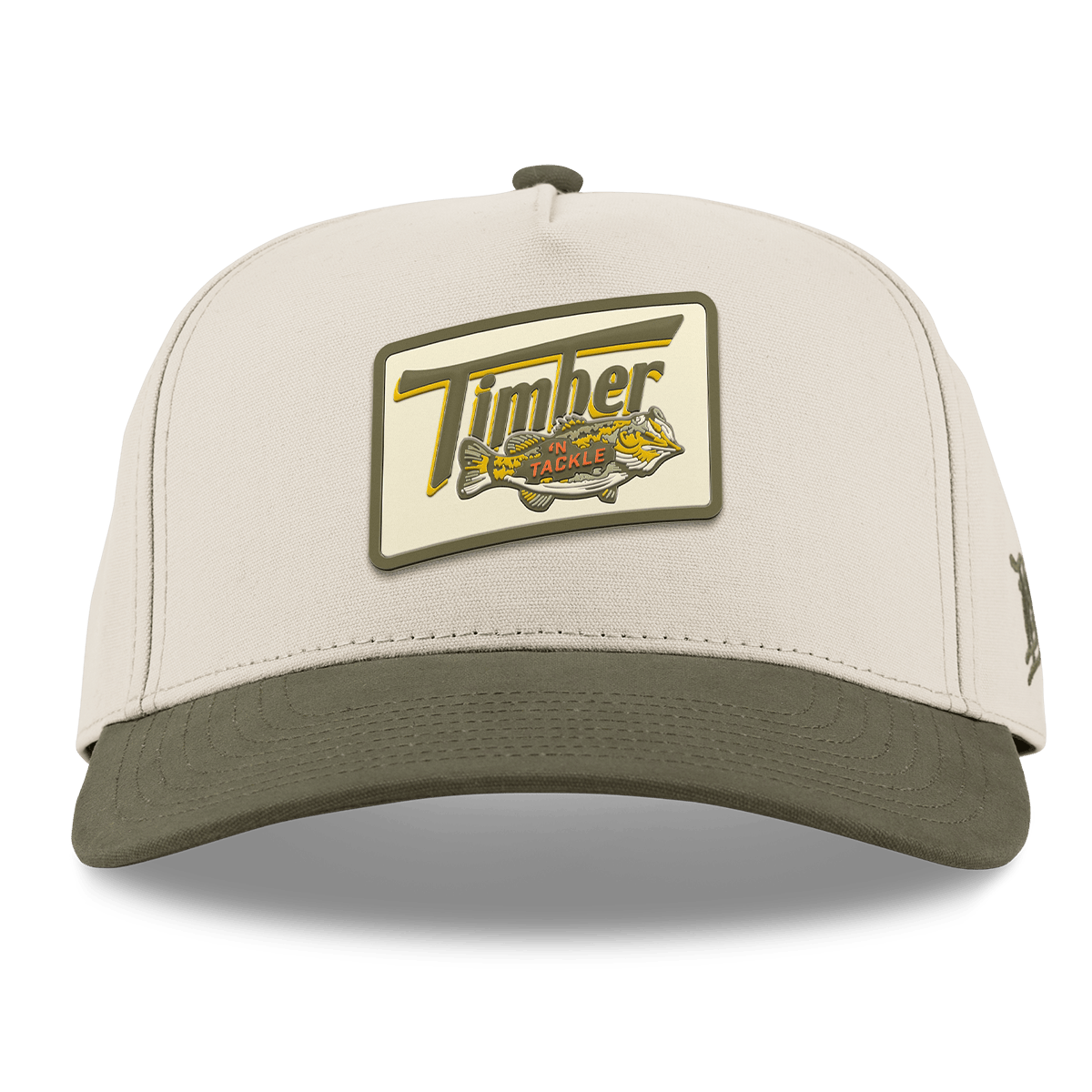 Timber 'N Tackle Curved 5 Panel Canvas Beige/Vintage Loden